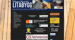 Desktop Screenshot of litabygg.se